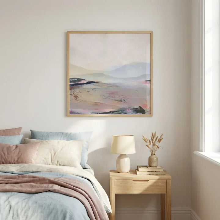 Room mockup featuring Karoo at Dawn Landscape Art Print