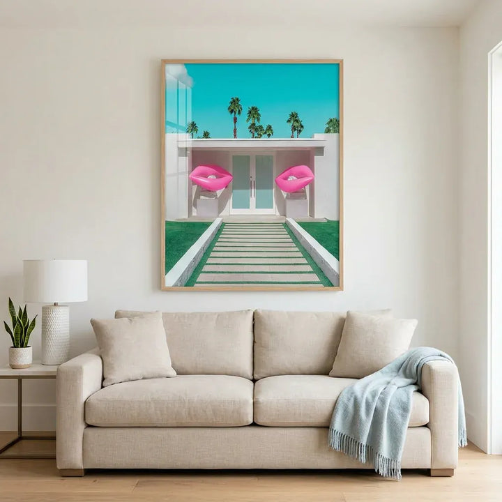 Room mockup featuring Surreal Entryway Elegance Print