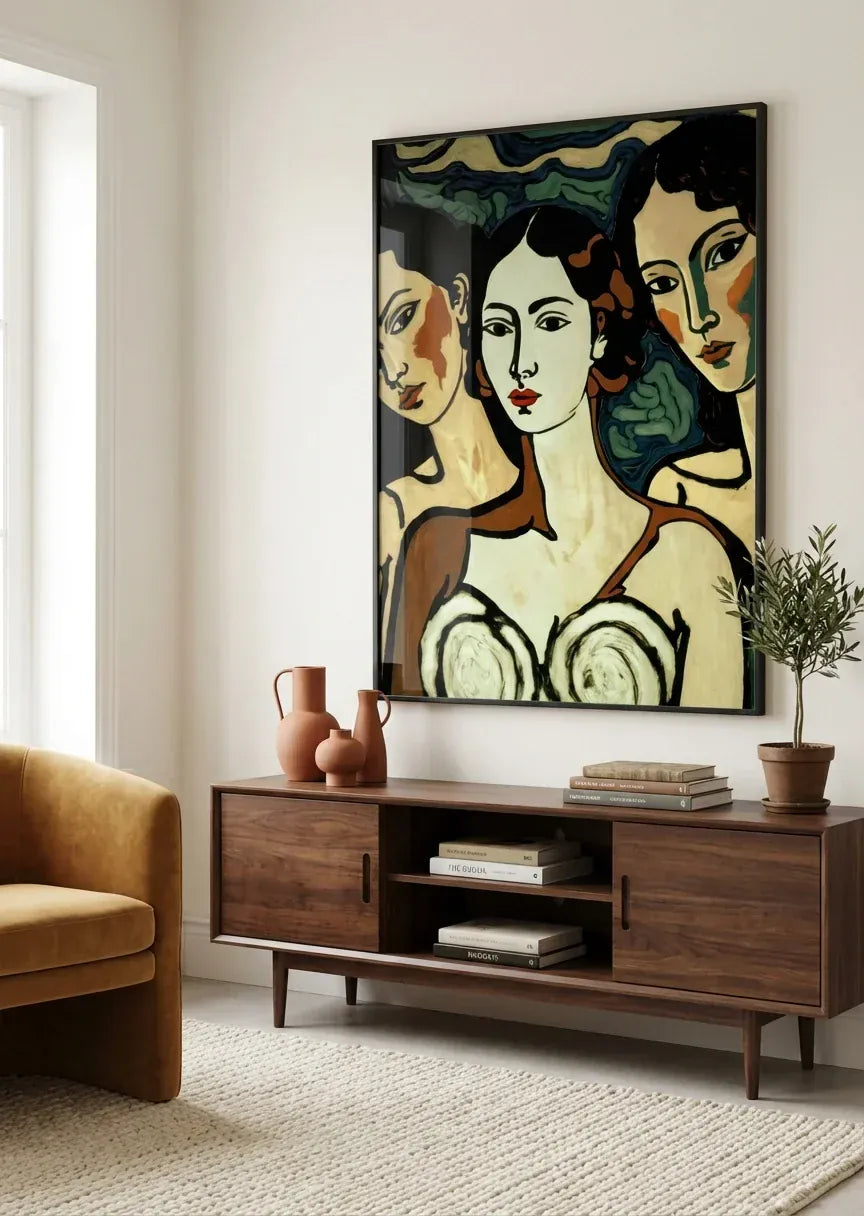 The Soul Sisters Art Print in a room setting