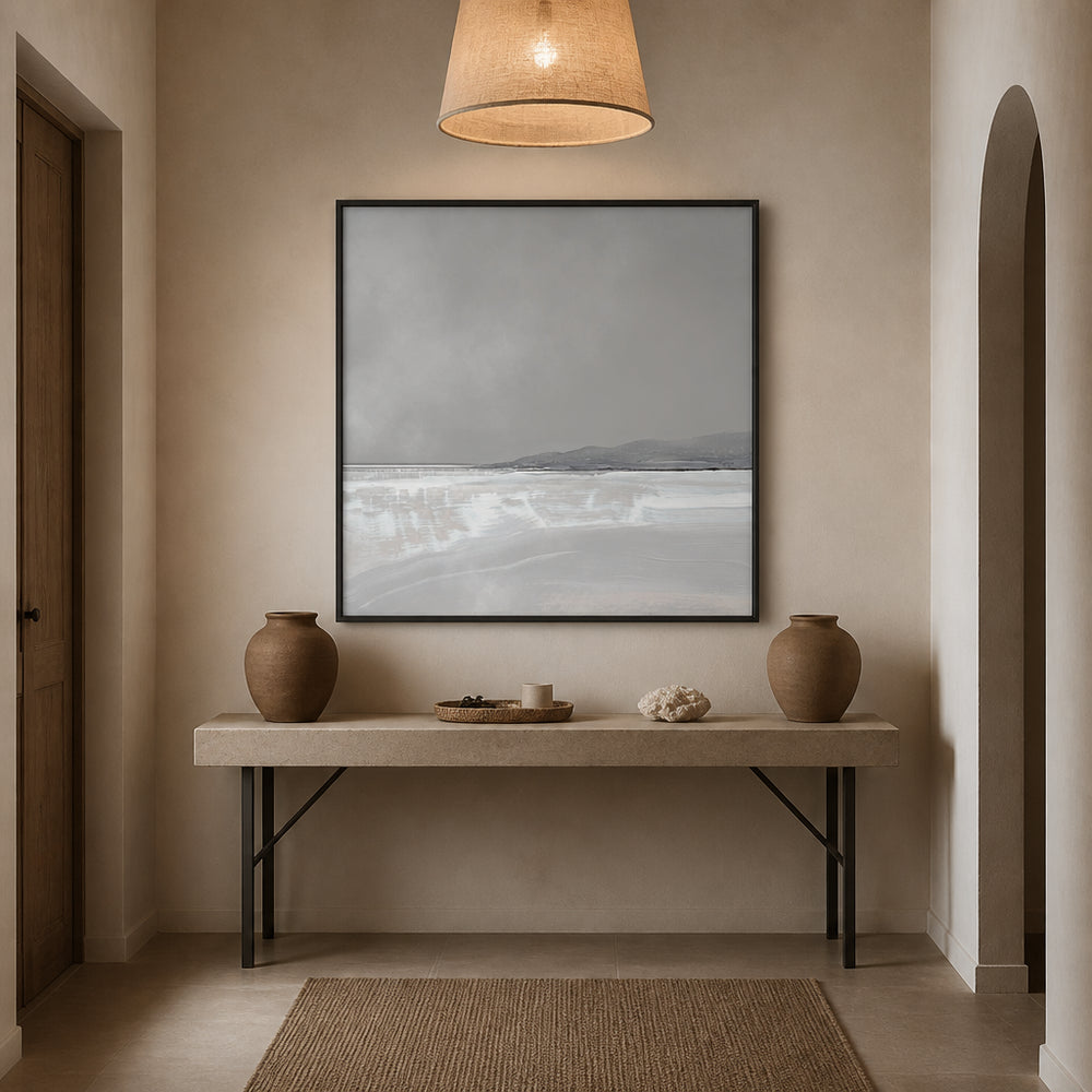 Room mockup featuring Tides Art Print