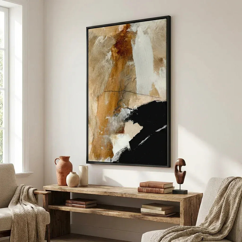 Room mockup featuring Underneath - abstract Art Print