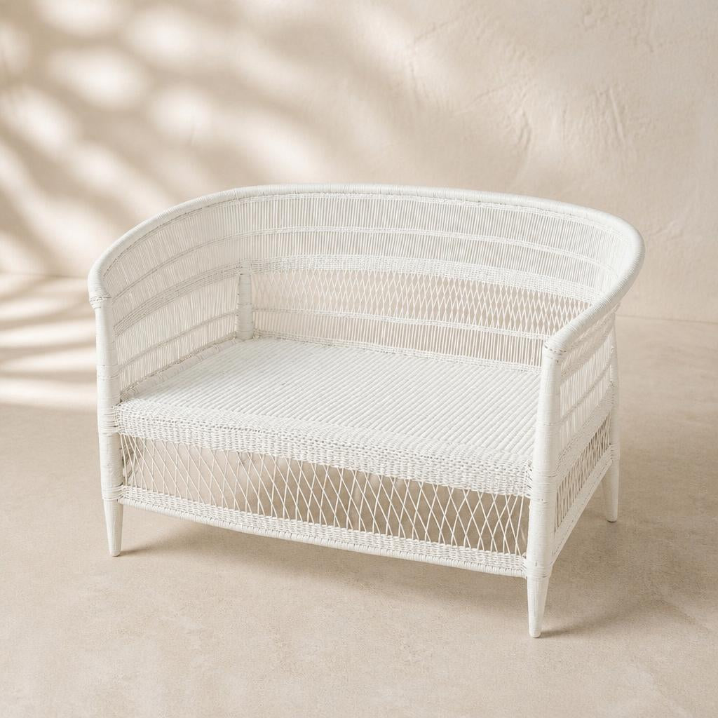 White Malawi Bench, studio view