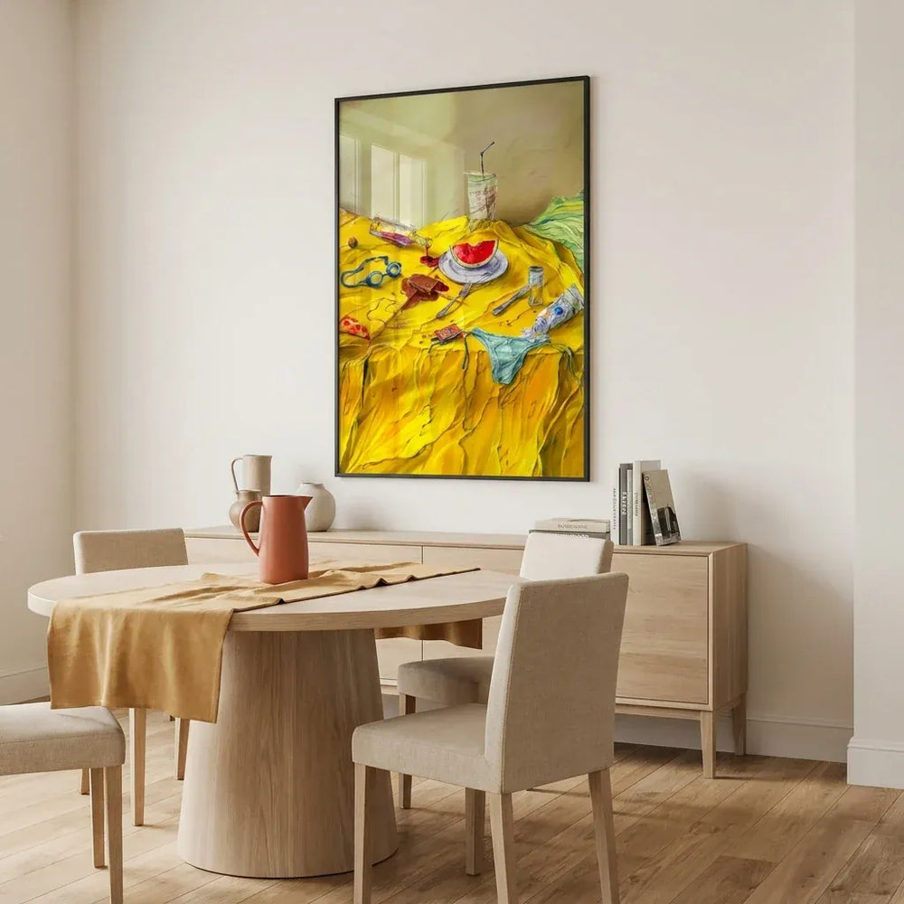 Room mockup featuring Messy Summer Indulgence Art Print