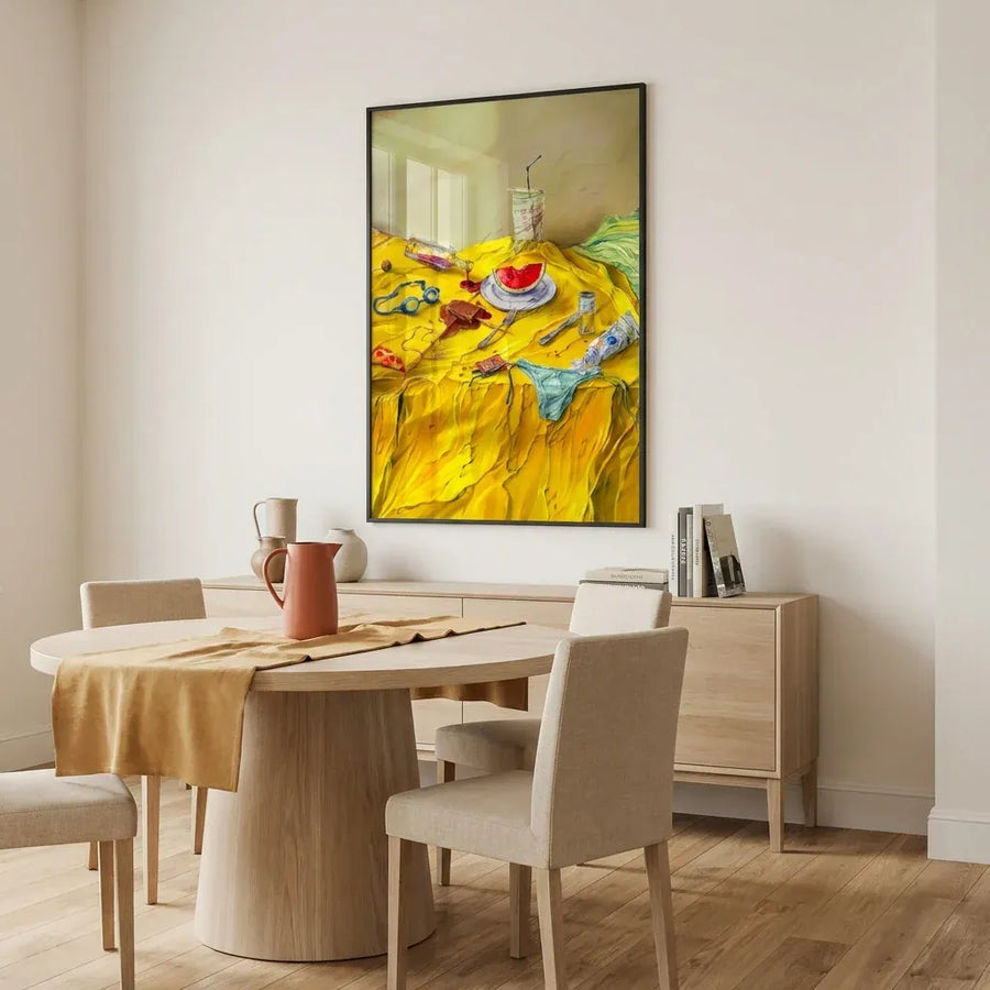 Messy Summer Indulgence Art Print in a room setting